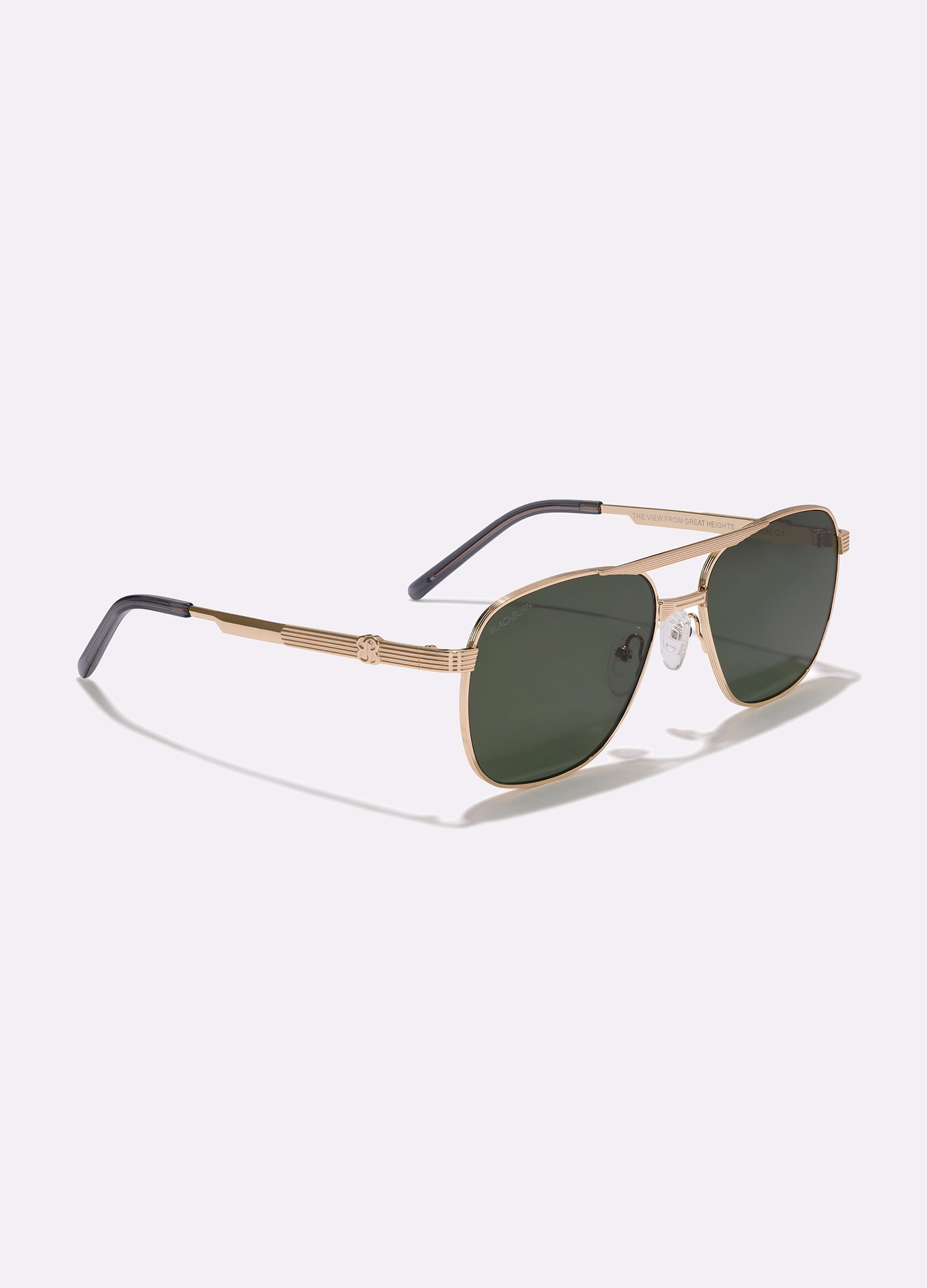 Men's Military Style Polarized Pilot Aviator Sunglasses Bayonet Temples
